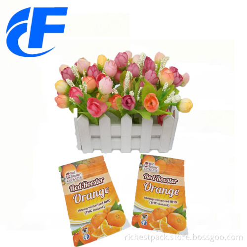 Aluminum foil three side seal custom printed bag